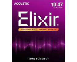 Струни для акустичних гітар ELIXIR PB NW EL