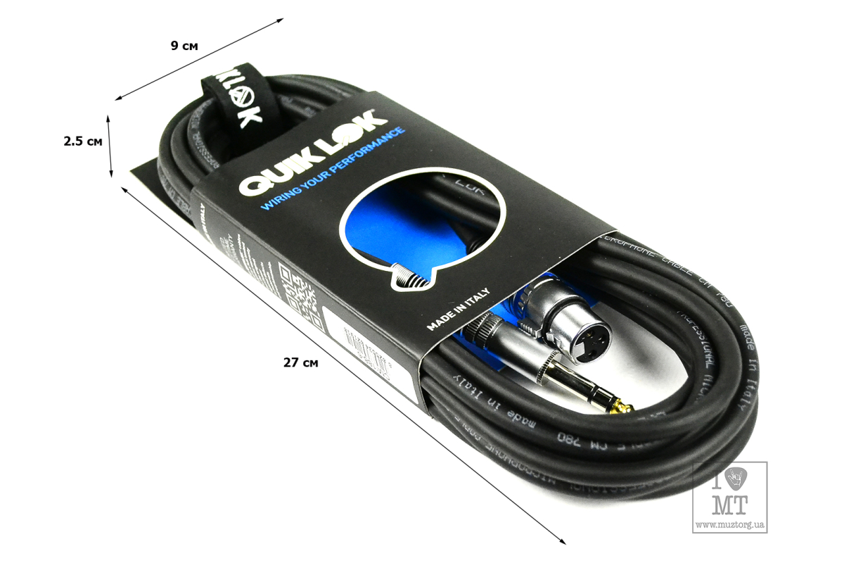 QUIK LOK CM188-6BK Кабель микрофонный