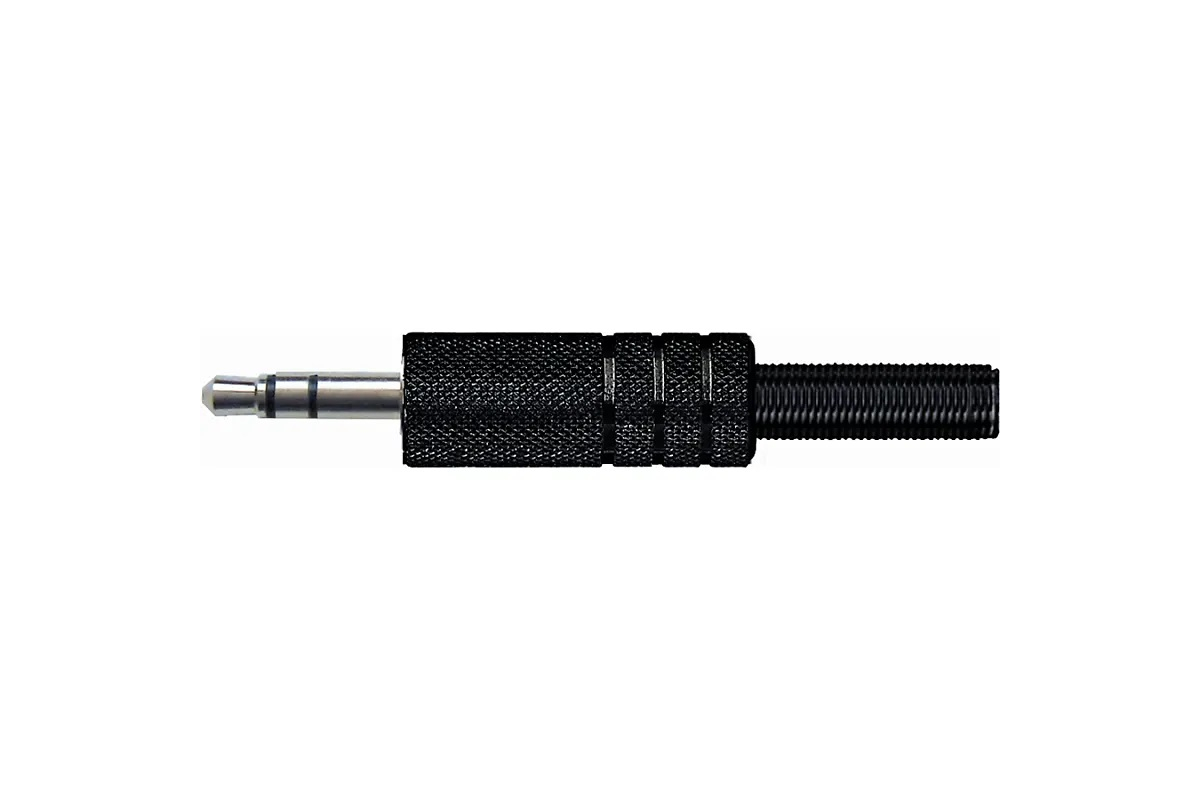 Коннектор miniJack стерео 3.5 мм QUIK LOK G118BK Stereo 3.5mm metal jack plug