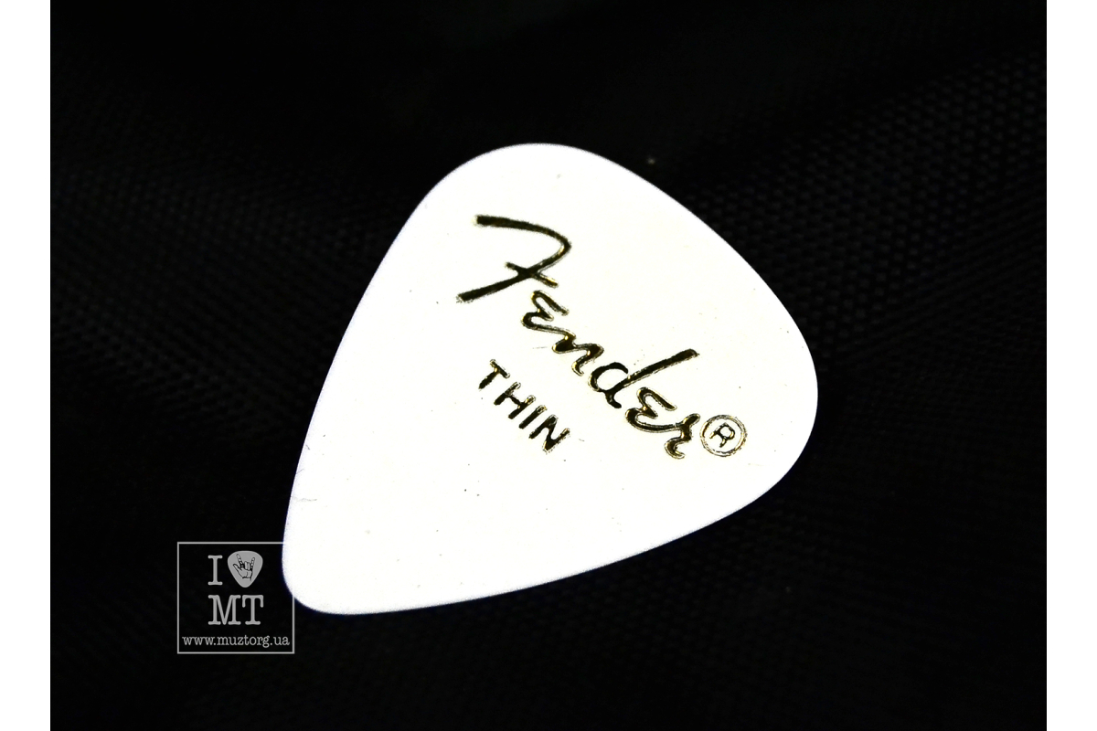 FENDER 351 PICKS WHITE THIN Набор медиаторов