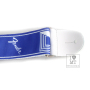 FENDER 2" MONOGRAMMED STRAP LAKE PLACID BLUE Ремень гитарный