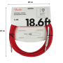 Кабель инструментальный FENDER CABLE ORIGINAL SERIES 18.6' FIESTA RED