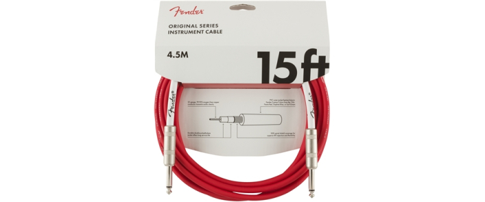 Кабель інструментальний FENDER CABLE ORIGINAL SERIES 15' FIESTA RED