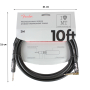 Кабель инструментальный FENDER CABLE PROFESSIONAL SERIES 10' ANGLED BLACK