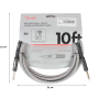 Кабель инструментальный FENDER CABLE PROFESSIONAL SERIES 10' WHITE TWEED