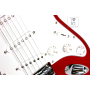 SQUIER by FENDER MM STRAT HT RED Электрогитара