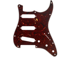 FENDER PICKGUARD FOR STRAT S/S/S 11-HOLE TORTOISE SHELL 4 PLY Пикгард