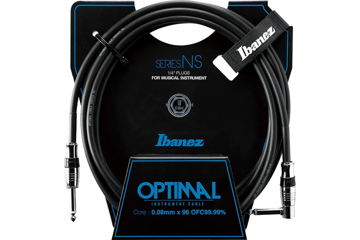 Кабель инструментальный IBANEZ NS10L INSTRUMENT CABLE 3M ANGLED