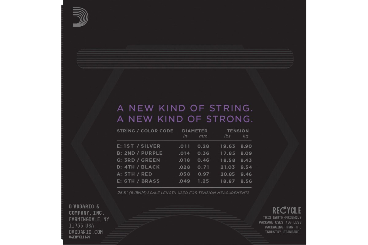 D’ADDARIO NYXL1149 Струни для електрогітар