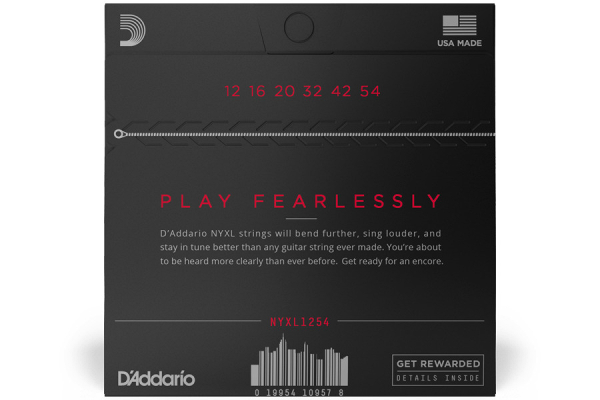 Струны для электрогитар D’ADDARIO NYXL1254