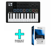 MIDI клавиатура Arturia MiniLab 3 Black Edition Analog Lab V