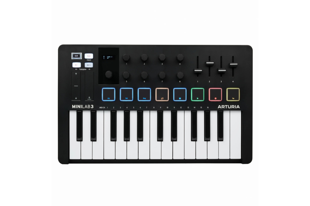 MIDI клавіатура Arturia MiniLab 3 Black Edition Analog Lab V