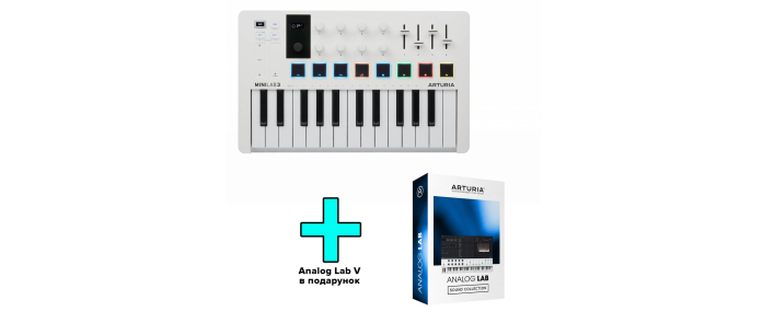 MIDI клавиатура ARTURIA MiniLab 3 Analog Lab V