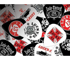 Медіатор DUNLOP Lucky 13 Vintage Cabinet L13C