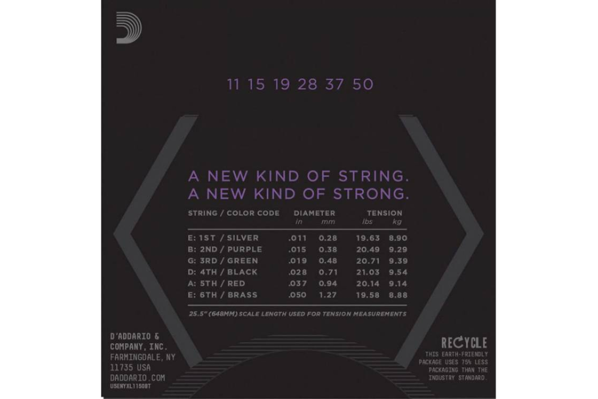 Струны для электрогитар D’ADDARIO NYXL-1150BT