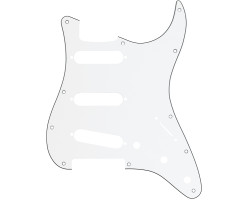 FENDER 11-HOLE MODERN-STYLE STRATOCASTER S/S/S PICKGUARDS WHITE Пикгард