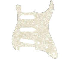 Пікгард FENDER 11-HOLE MODERN-STYLE STRATOCASTER S/S/S PICKGUARDS AGED WHITE MOTO