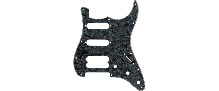 Пікгард FENDER 11-HOLE MODERN-STYLE H/S/S ULTRA SERIES STRATOCASTER PICKGUARD BLACK MOTO