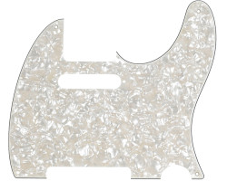 FENDER 8-HOLE MOUNT MULTI-PLY TELECASTER PICKGUARDS WHITE AGED PEARLOID Пикгард