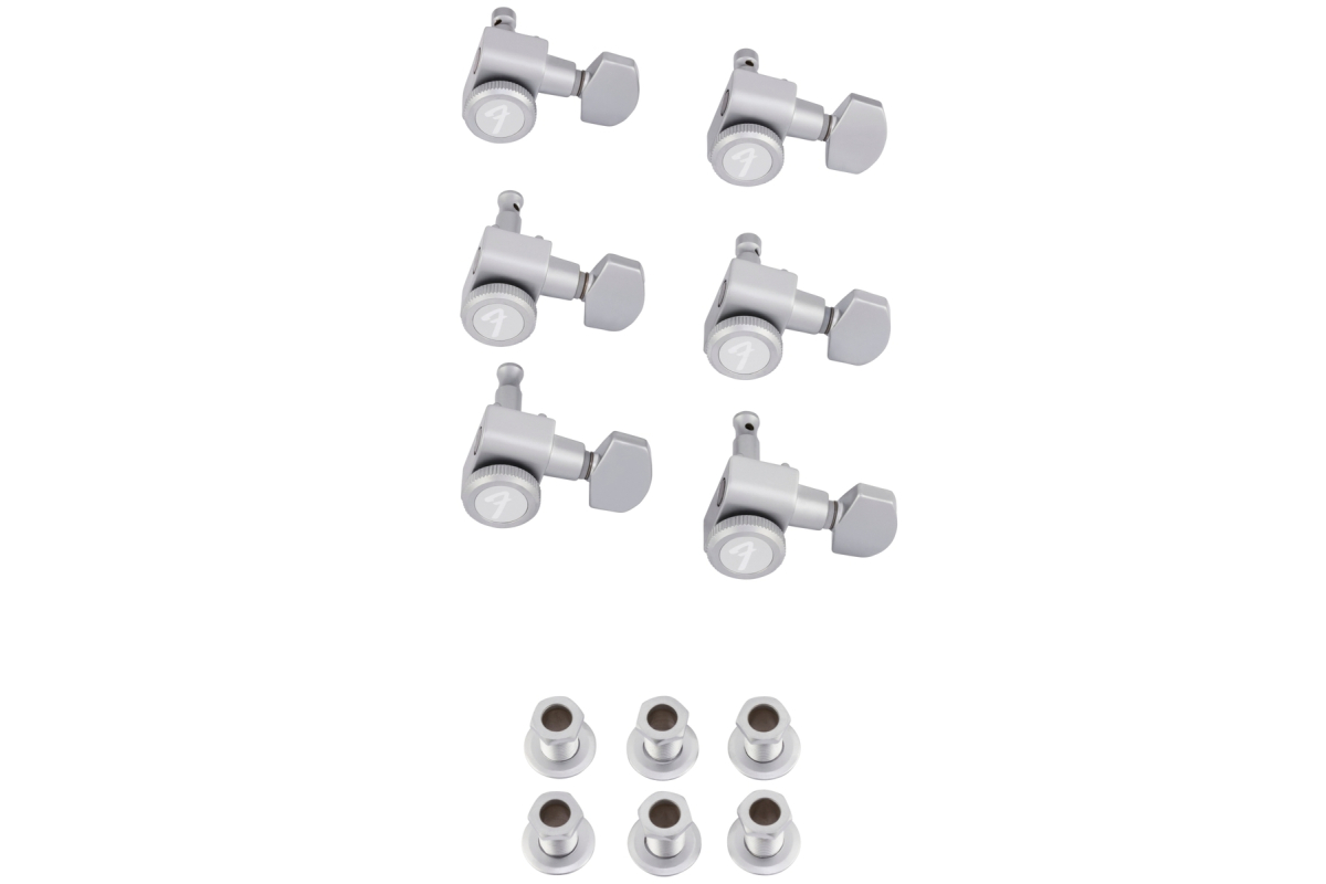 Кілки для гітари FENDER LOCKING STRATOCASTER/TELECASTER TUNING MACHINE SETS BRUSHED CHROME