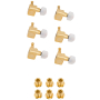 Колки для гитары FENDER DELUXE CAST/SEALED GUITAR TUNING MACHINES WITH PEARL BUTTONS SET