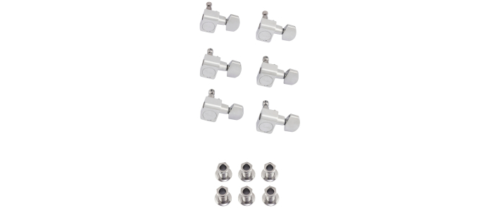 Колки для гитары FENDER AMERICAN PRO STAGGERED STRATOCASTER/TELECASTER TUNING MACHINE SETS CHROME