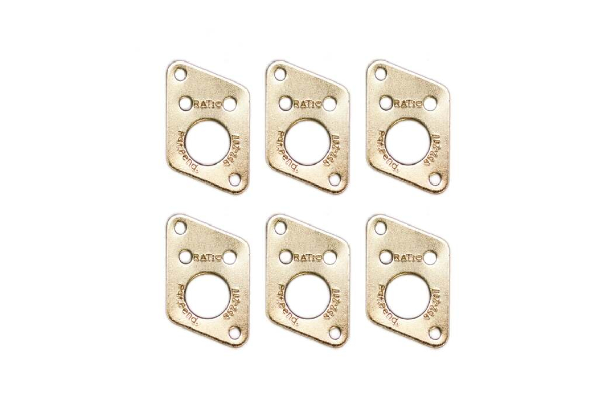 Пластини для кілків GRAPH TECH PRT-952-217-G0 Premium Plates For F Style Screw Hole - Gold