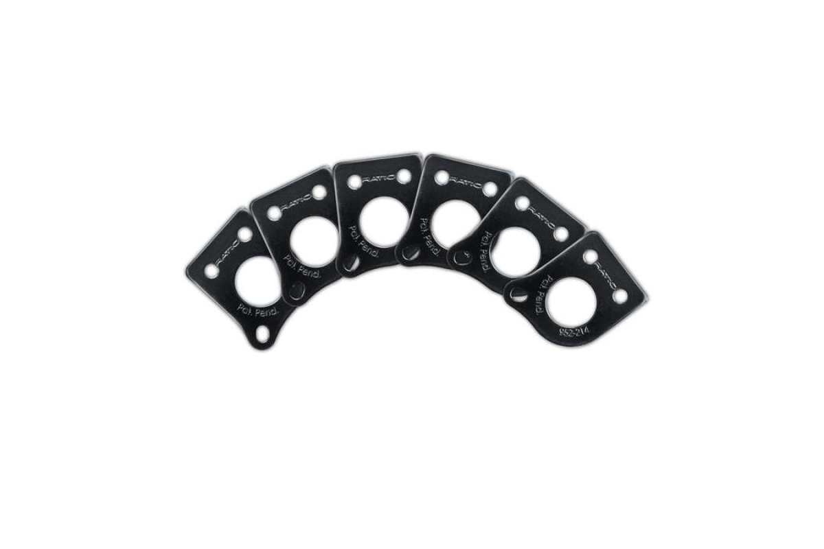 Пластини для кілків GRAPH TECH PRT-952-214-B0 Premium Plates For 45 Degree Screw Hole - Black