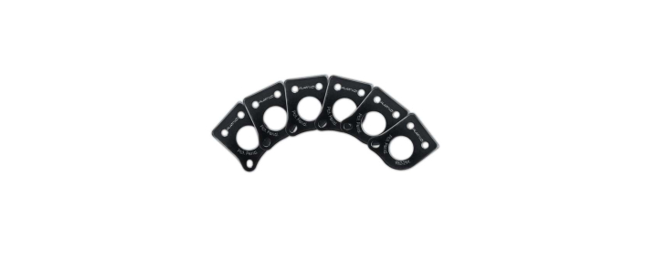 Пластини для кілків GRAPH TECH PRT-952-214-B0 Premium Plates For 45 Degree Screw Hole - Black