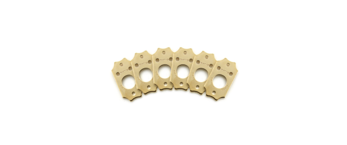 Пластини для кілків GRAPH TECH PRT-952-213-G0 Premium Plates For Gibson Style Screw Hole - Gold