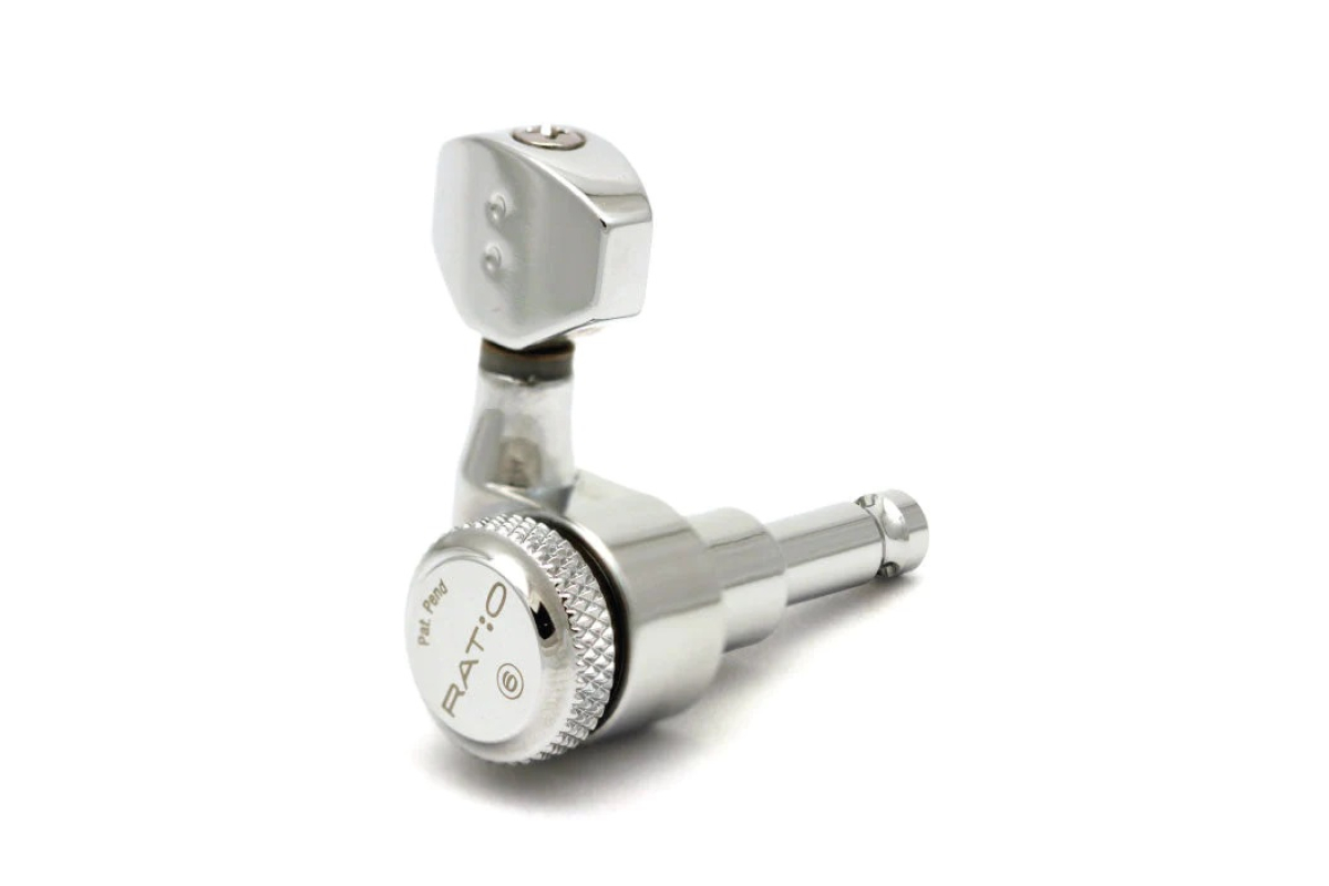Колки для гитары GRAPH TECH PRL-8721-C0 Electric Locking 6 In-line C0ntemporary Mini Chrome 2 Pin