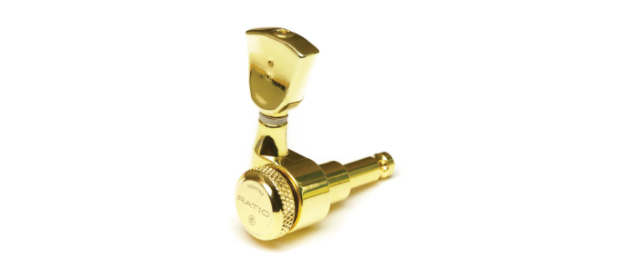 Колки для гитары GRAPH TECH PRL-8341-G0 Electric Locking 3+3 Vintage Gold 2 Pin