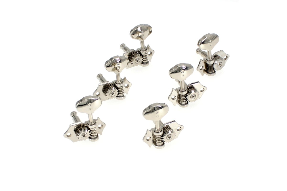 Колки для гитары GRAPH TECH PRN-3422-N0 Acoustic 3+3 Butterbean Button Nickel