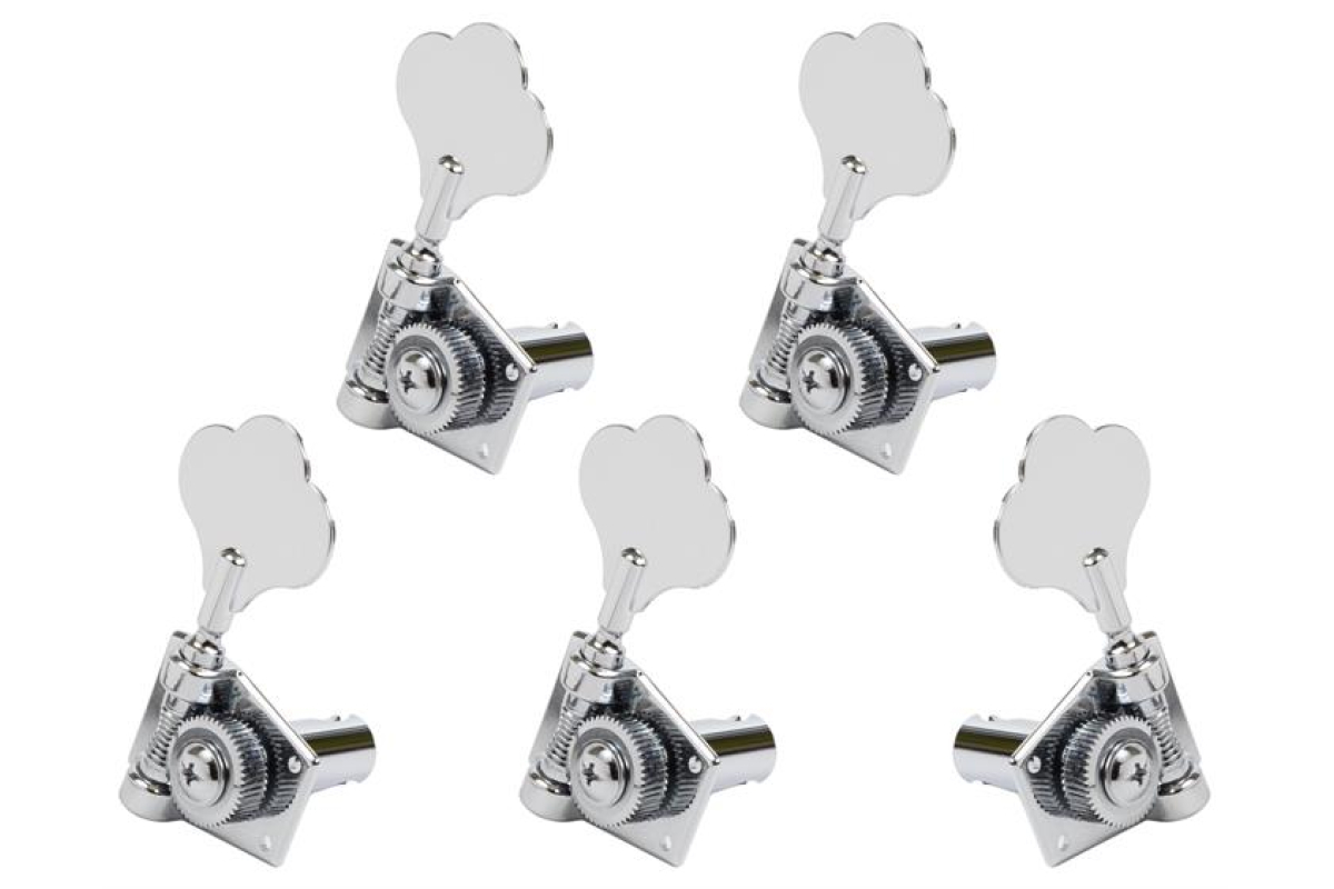 Колки для бас-гитары GRAPH TECH PRB-5411-C0 Bass Ratio 4 + 1 Open Back Chrome