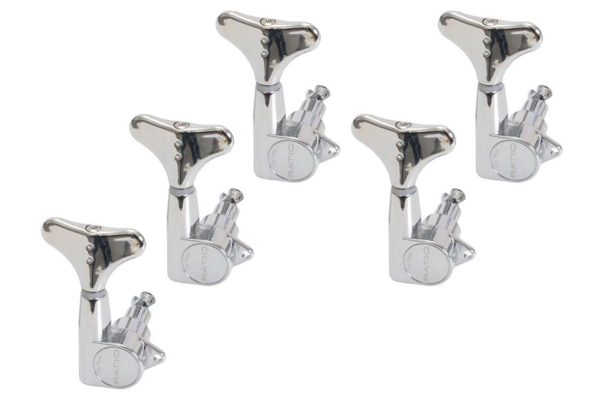 Колки для бас-гитары GRAPH TECH PRB-5500-C0 Bass Ratio 2 + 3 Y Key Chrome