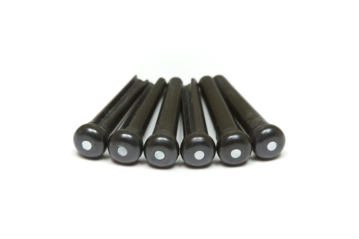 Набір кілочків GRAPH TECH PP-2142-00 TUSQ Bridge Pins Martin Style 2mm Black / Mother-Of-Pearl Dot (6 Pcs)