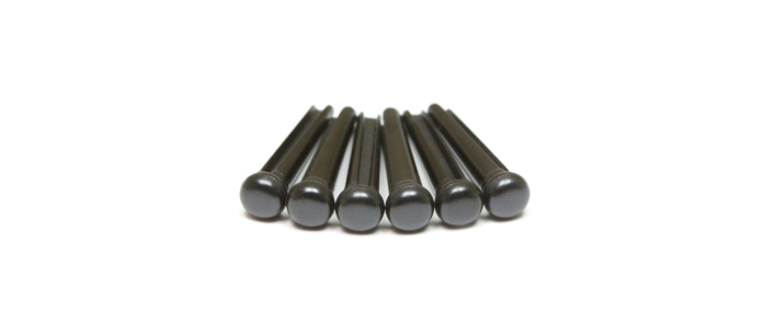 Набір кілочків GRAPH TECH PP-2100-01 TUSQ Bridge Pins (6) N0 Dot - Black (6 Pcs)