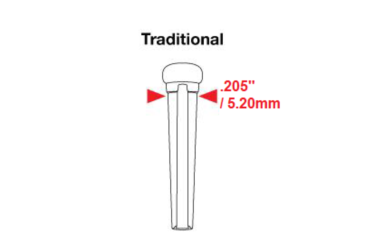 Набір кілочків GRAPH TECH PP-2100-01 TUSQ Bridge Pins (6) N0 Dot - Black (6 Pcs)