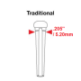 Набір кілочків GRAPH TECH PP-2100-01 TUSQ Bridge Pins (6) N0 Dot - Black (6 Pcs)