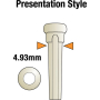 Набор колышков GRAPH TECH PP-1044-00 TUSQ Bridge Pins 4mm White / Mother-of-Pearl Dot (6 Pcs)