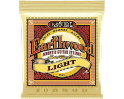 ERNIE BALL 2004 Earthwood Acoustic 80/20 Bronze Light 11/52 Струны для акустических гитар