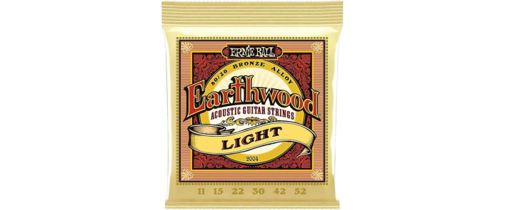Струны для акустических гитар ERNIE BALL 2004 Earthwood Acoustic 80/20 Bronze Light 11/52