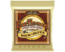 ERNIE BALL 2008 Earthwood Acoustic 80/20 Bronze Rock And Blues 10/52 Струны для акустических гитар