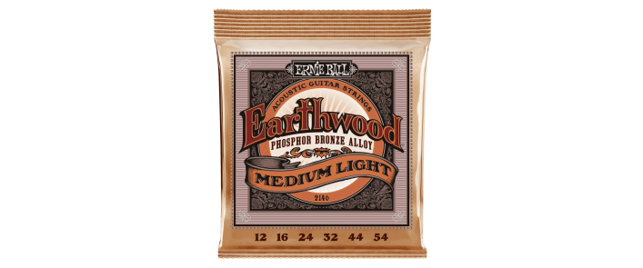 Струны для акустических гитар ERNIE BALL 2146 Earthwood Acoustic Phosphor Bronze 12/54