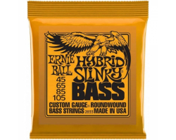Струны для бас-гитар ERNIE BALL 2833 Hybrid Slinky Nickel Wound 4-String Bass 45/105