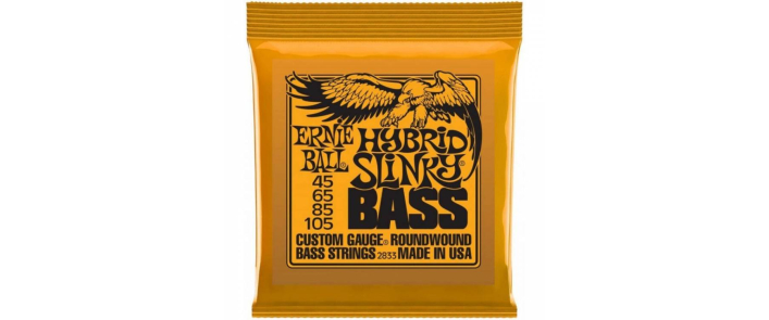 Струны для бас-гитар ERNIE BALL 2833 Hybrid Slinky Nickel Wound 4-String Bass 45/105