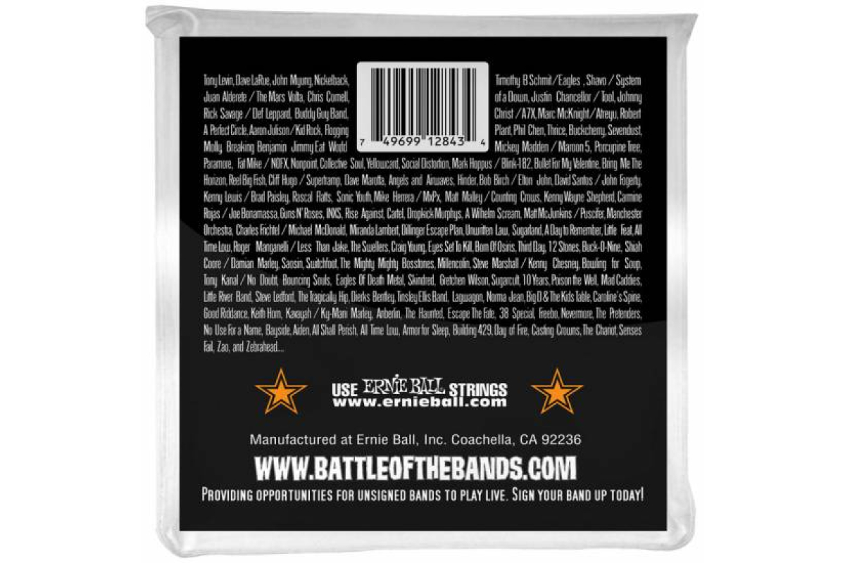 Струны для бас-гитар ERNIE BALL 2843 Hybrid Slinky Stainless Steel Bass Strings 45/105