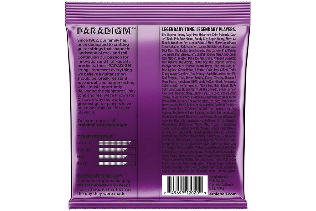 Струни для електрогітар ERNIE BALL 2020 Paradigm Slinky 11/48