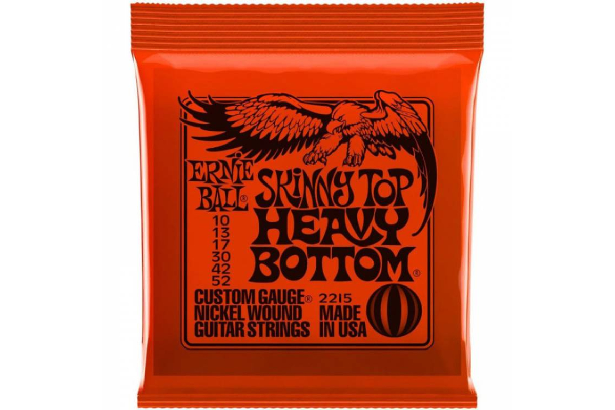Струни для електрогітар ERNIE BALL 2215 Skinny Top Heavy Bottom Nickel Wound 10/52