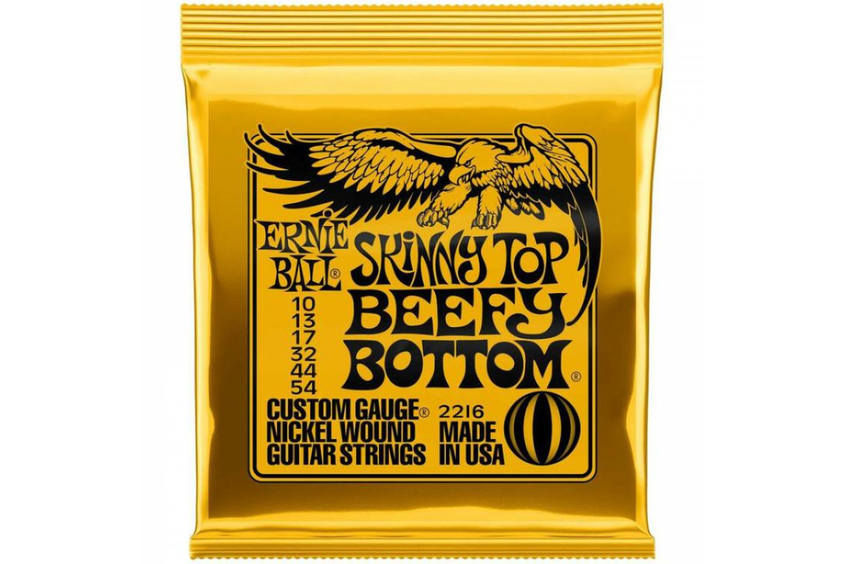 Струни для електрогітар ERNIE BALL 2216 Skinny Top Beefy Bottom Nickel Wound 10/54